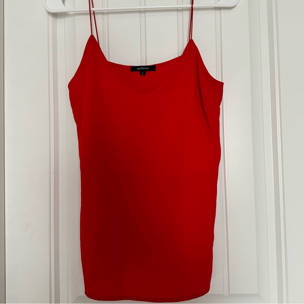 4 Small Polyester Spegetti String Blouses - image 1